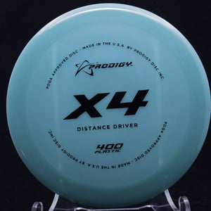 prodigy - x4 - 400 plastic - distance driver sky blue/black/172