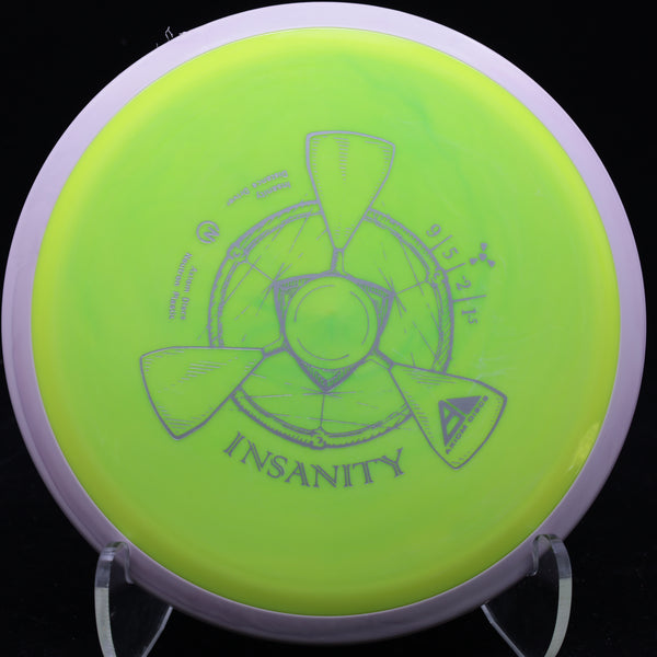 axiom - insanity - neutron plastic - distance driver 170-175 / yellow green/pink light/175