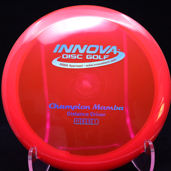 innova - mamba - champion - distance driver ruby orange/blue sheen/171