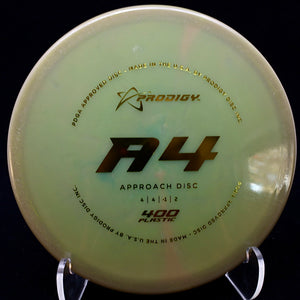 prodigy - a4 - 400 plastic - approach disc green brown mix/173