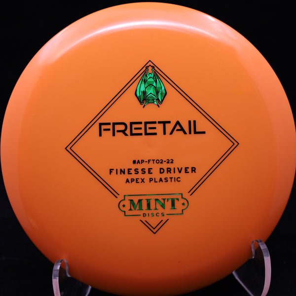 mint discs - freetail - apex plastic - distance driver 170-177 / orange/green shards/174