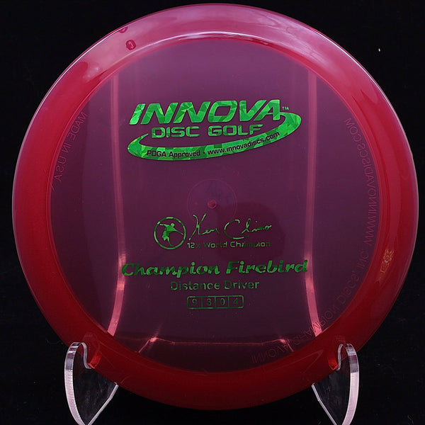 innova - firebird - champion - distance driver red ruby/green shards/175