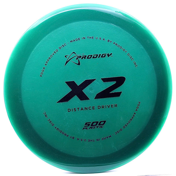 prodigy - x2 - 500 plastic - distance driver forest green/blue/170