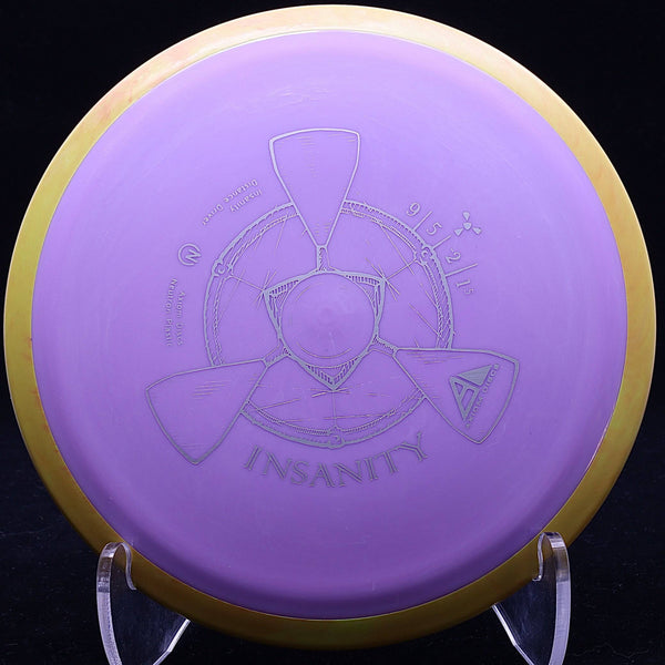 axiom - insanity - neutron plastic - distance driver 170-175 / purple/orange/170