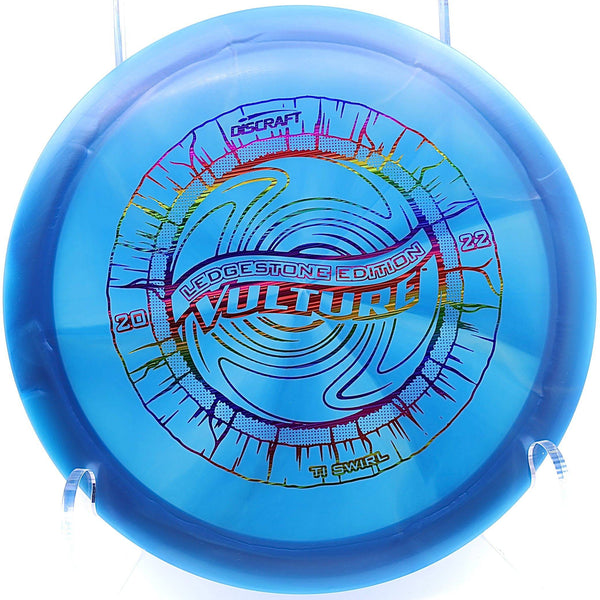 discraft - vulture - titanium swirl - 2022 ledgestone edition blue/rainbow/176