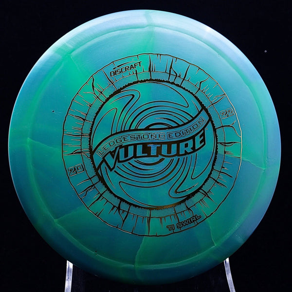 discraft - vulture - titanium swirl - 2022 ledgestone edition aquamarine/gold/176