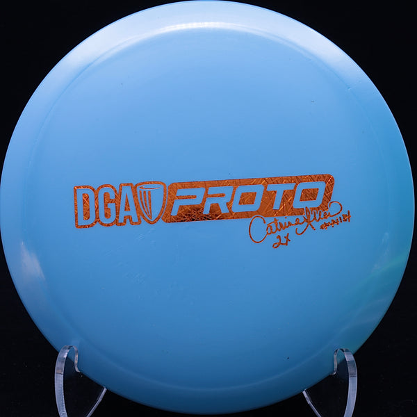 dga - vortex - proline - catrina allen proto driver blue/orange scratched/174