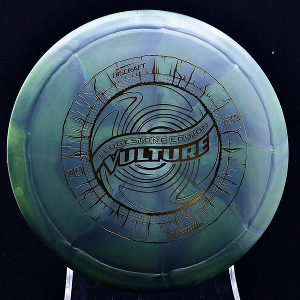 discraft - vulture - titanium swirl - 2022 ledgestone edition blue green/gold/176