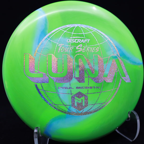 discraft - luna - esp - 2022 tour series paul mcbeth 173-174 / green blue/silver micro glitter