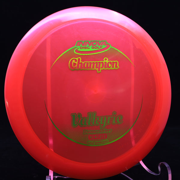 innova - valkyrie - champion - distance driver red ruby/green sheen/175