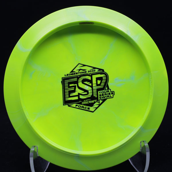 discraft - force - esp tour series swirl - ledgestone edition 172 / green lime mix