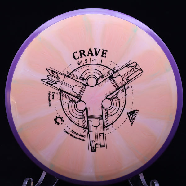 axiom - crave - cosmic neutron - fairway driver 165-169 / pink orange hue/purple/166