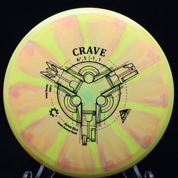 axiom - crave - cosmic neutron - fairway driver 165-169 / orange yellow/yellow mustard/166