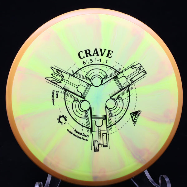axiom - crave - cosmic neutron - fairway driver 165-169 / yellow orange/orange/165
