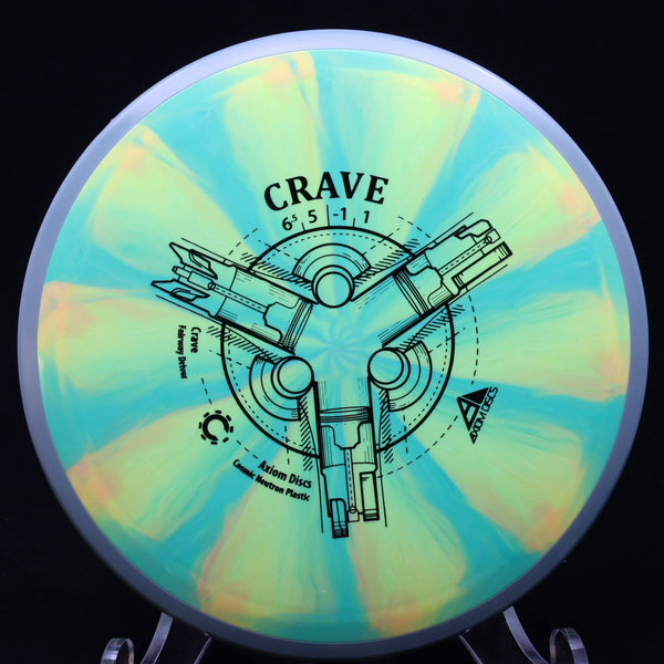 axiom - crave - cosmic neutron - fairway driver 165-169 / green yellow/grey blue/166