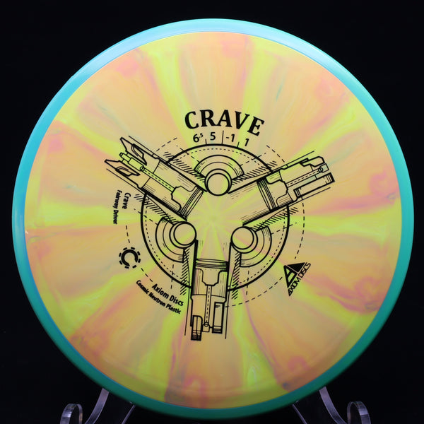 axiom - crave - cosmic neutron - fairway driver 160-164 / yellow orange/teal/160