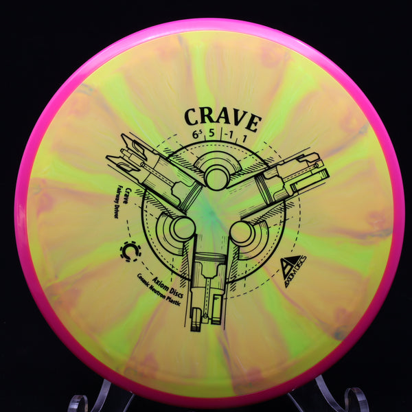 axiom - crave - cosmic neutron - fairway driver 155-159 / orange yellow/pink magenta/157