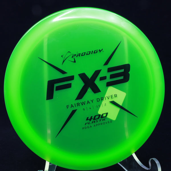 prodigy - fx-3 - 400 plastic - fairway driver green/black/174