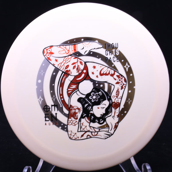 thought space athletics - omen - aura - distance driver 170-175 / white bone/silver red/174