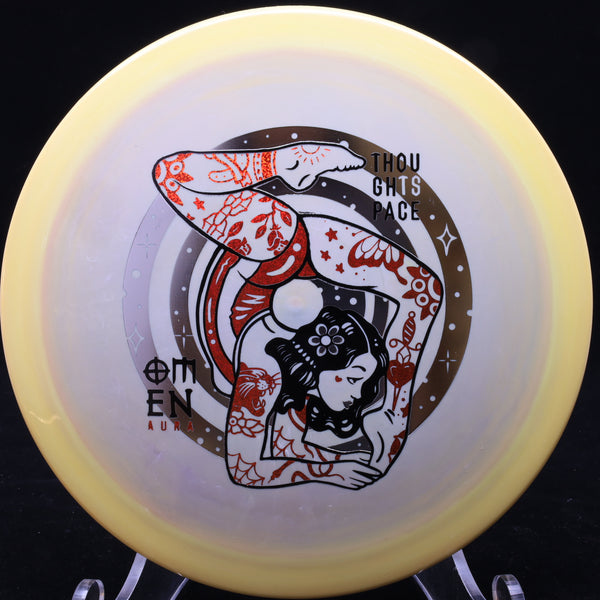 thought space athletics - omen - aura - distance driver 170-175 / yellow mustard/silver red/172