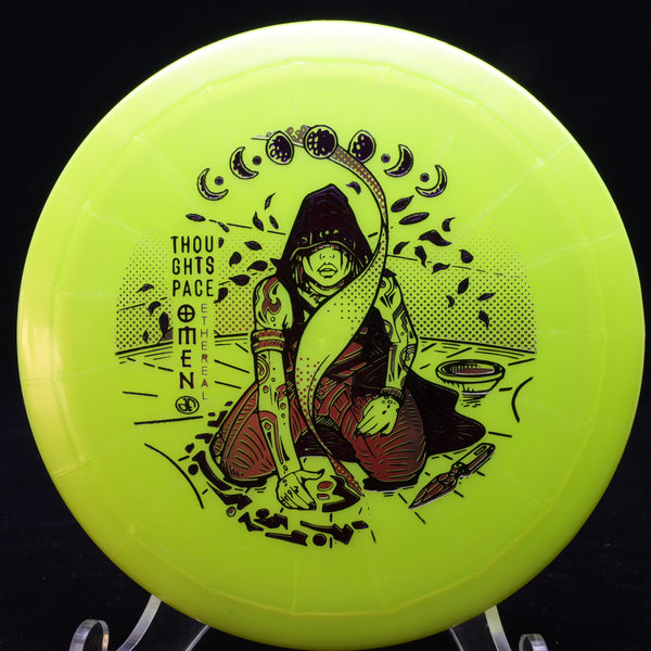 thought space athletics - omen - ethereal - distance driver 170-175 / yellow neon/silver purple/172
