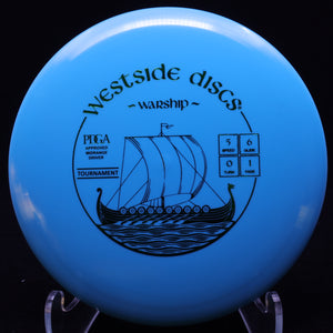 westside discs - warship - tournament - midrange blue/green/177