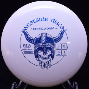 westside discs - underworld - tournament - fairway driver white/blue/168