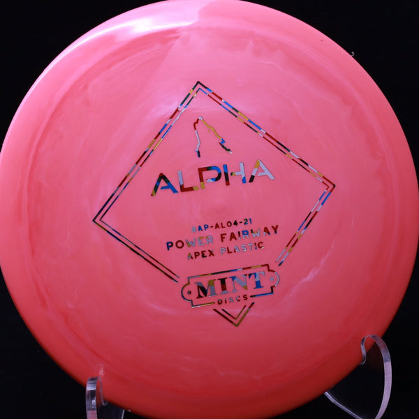 mint discs - alpha - apex plastic - fairway driver orange pink/rainbow/175