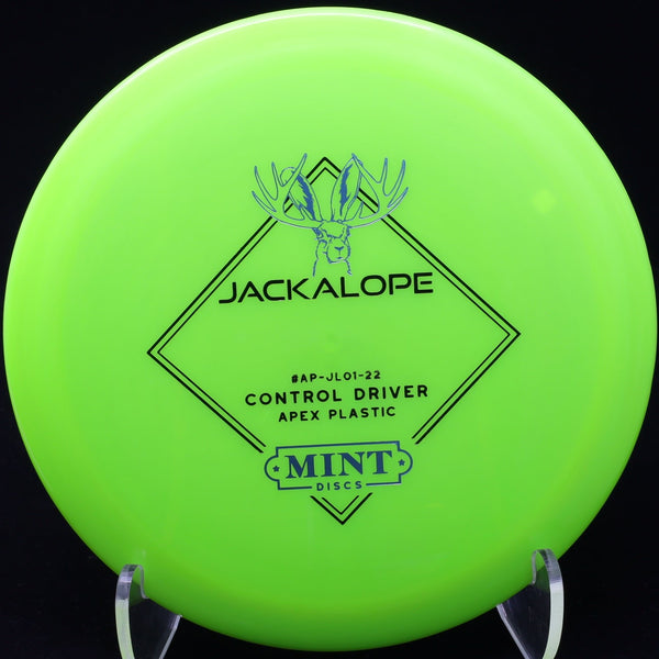mint discs - jackalope - apex plastic - fairway driver yellow lime/blue/169