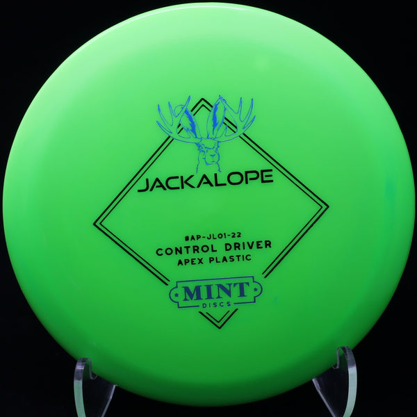 mint discs - jackalope - apex plastic - fairway driver green neon/blue/172