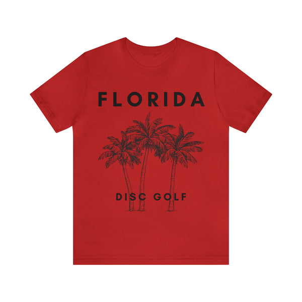 T shirt "Florida Disc Golf"    Unisex Adult Size short sleeve Jersey tee  -  Bella and Canvas soft tee