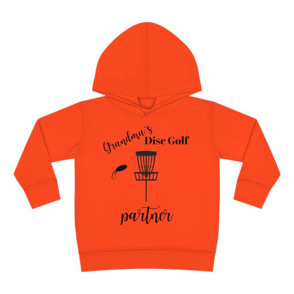 Grandma's Disc Golf Partner" Toddler Pullover/sweatshirt Fleece Hoodie - 2T to 6T - GolfDisco.com